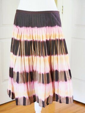 BCBGMAXAZRIA STRIPE COTTON SKIRTS